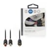 NEDIS CABW24010AT02 Subwoofer Cable RCA Male - 2x RCA Female 0.2 m Anthracite | ΚΑΛΩΔΙΑ / ADAPTORS | elabstore.gr