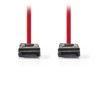 NEDIS CCGP73100RD05 SATA 3Gb/s data cable SATA 7-pin Female - SATA 7-pin Female | ΚΑΛΩΔΙΑ / ADAPTORS | elabstore.gr