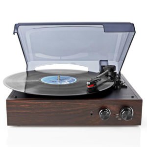 NEDIS TURN220BN Turntable 18 W PC Conversion Automatic Turn Off Dust Cover Brown | ΕΙΚΟΝΑ / ΗΧΟΣ | elabstore.gr