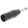 NEDIS COTP15942BK XLR Adapter Mono XLR 3-pin Male - 6.35 mm Male Black | ΚΑΛΩΔΙΑ / ADAPTORS | elabstore.gr