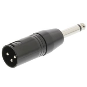 NEDIS COTP15942BK XLR Adapter Mono XLR 3-pin Male - 6.35 mm Male Black | ΚΑΛΩΔΙΑ / ADAPTORS | elabstore.gr