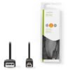 NEDIS CCGB60100BK20 USB 2.0 Cable A Male - B Male 2.0 m Black | ΚΑΛΩΔΙΑ / ADAPTORS | elabstore.gr