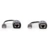 NEDIS CCGP60EXTBK500 USB 2.0 Active Extension Cable A Male - A Female 50 m Black | ΚΑΛΩΔΙΑ / ADAPTORS | elabstore.gr