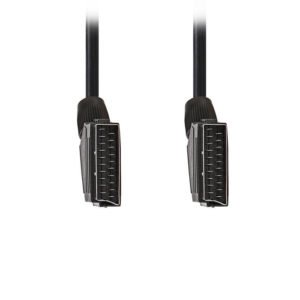 NEDIS CVGT31000BK50 SCART Cable SCART Male - SCART Male 5.0m Black | ΚΑΛΩΔΙΑ / ADAPTORS | elabstore.gr