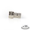 NEDIS CSVC41907ME F Connector Male For 5.5mm Coaxial Cables 25 pieces Metal | ΚΑΛΩΔΙΑ / ADAPTORS | elabstore.gr