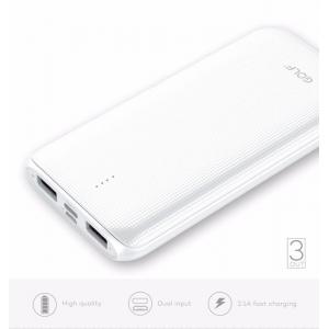 GOLF Power bank Goban G53-WH 10000mAh, 3x output, 2.1A, λευκό | eLabstore.gr GOLF Power bank Goban G53-WH 10000mAh, 3x output, 2.1A, λευκό | Αξεσουάρ κινητών | elabstore.gr