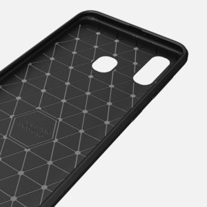 POWERTECH Θήκη Carbon Flex MOB-1329 για Samsung Galaxy A40, μαύρη | Αξεσουάρ κινητών | elabstore.gr