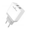POWERTECH Φορτιστής τοίχου PT-760, 2x USB, 2.1A, λευκός | Αξεσουάρ κινητών | elabstore.gr