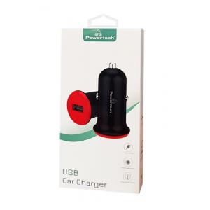 POWERTECH Φορτιστής Αυτοκινήτου PT-763, 1x USB, 1A, μαύρος | Αξεσουάρ κινητών | elabstore.gr