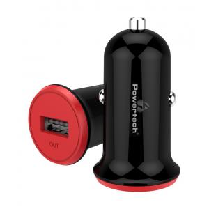POWERTECH Φορτιστής Αυτοκινήτου PT-763, 1x USB, 1A, μαύρος | Αξεσουάρ κινητών | elabstore.gr