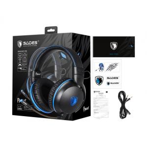 SADES Gaming Headset Fpower SA-717-BL, multiplatform, 3.5mm | eLabstore.gr SADES Gaming Headset Fpower SA-717-BL, multiplatform, 3.5mm | eLabstore.gr