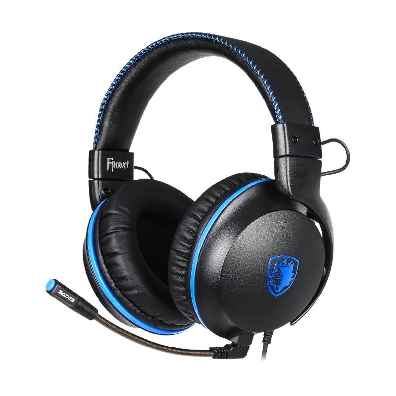 SADES Gaming Headset Fpower SA-717-BL, multiplatform, 3.5mm | eLabstore.gr SADES Gaming Headset Fpower SA-717-BL, multiplatform, 3.5mm | Συνοδευτικά PC | elabstore.gr