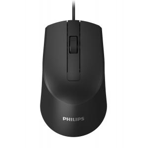 PHILIPS ενσύρματο ποντίκι SPK7104-BK, 1200DPI, USB, 3 πλήκτρα, μαύρο | Συνοδευτικά PC | elabstore.gr