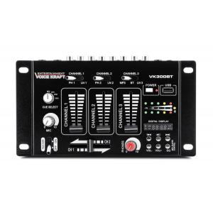 VOICE KRAFT μίκτης ήχου VK300-BT τριών καναλιών USB/Bluetooth/SD, μαύρος | Εικόνα & Ήχος | elabstore.gr