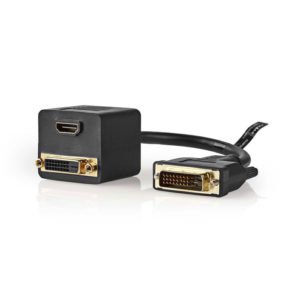 NEDIS CCGP32951BK02 DVI Adapter Cable DVI-D 24+1-pin Male-DVI-D 24+1-pin Female+ | ΕΙΚΟΝΑ / ΗΧΟΣ | elabstore.gr