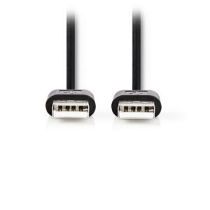 NEDIS CCGT60000BK30 USB 2.0 Cable A Male - A Male 3.00 m Black | ΚΑΛΩΔΙΑ / ADAPTORS | elabstore.gr