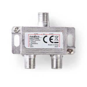 NEDIS SSPL210ME Satellite F-Splitter Max 6.5 dB gain 5 - 2400 MHz 2 Outputs | ΕΙΚΟΝΑ / ΗΧΟΣ | elabstore.gr