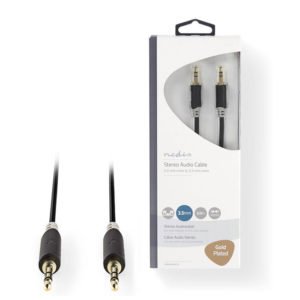 NEDIS CABW22000AT30 Stereo Audio Cable 3.5 mm Male - 3.5 mm Male 3.0 m Anthracit | ΚΑΛΩΔΙΑ / ADAPTORS | elabstore.gr