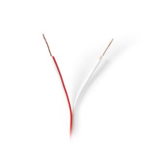 NEDIS CAGW0350WT1000 Speaker Cable 2x 0.35 mm2 100 m Wrap White | ΚΑΛΩΔΙΑ / ADAPTORS | elabstore.gr