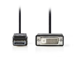 NEDIS CCGP37200BK20 DisplayPort - DVI Cable DisplayPort Male - DVI-D 24+1-Pin Ma | ΚΑΛΩΔΙΑ / ADAPTORS | elabstore.gr