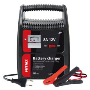 AMIO φορτιστής μπαταριών 12V/8A 02086, με αναλογική ένδειξη και ασφάλεια | Gadgets | elabstore.gr