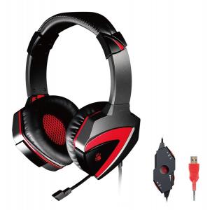 BLOODY Gaming Headset BLD-G501, 7.1CH, 40mm, USB, 100dB, μαύρα | Συνοδευτικά PC | elabstore.gr