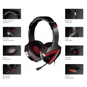 BLOODY Gaming Headset BLD-G501, 7.1CH, 40mm, USB, 100dB, μαύρα | Συνοδευτικά PC | elabstore.gr