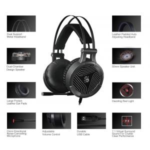 BLOODY Gaming Headset BLD-G530, 7.1CH, 50mm, USB, 105dB, μαύρα | Συνοδευτικά PC | elabstore.gr
