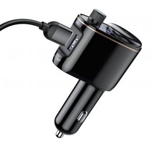 BASEUS FM transmitter και φορτιστής CCALL-RH01, 3.4A, USB, Bluetooth | Gadgets | elabstore.gr