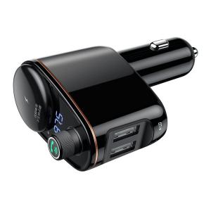 BASEUS FM transmitter και φορτιστής CCALL-RH01, 3.4A, USB, Bluetooth | Gadgets | elabstore.gr