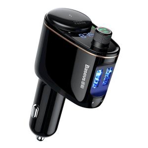 BASEUS FM transmitter και φορτιστής CCALL-RH01, 3.4A, USB, Bluetooth | Gadgets | elabstore.gr