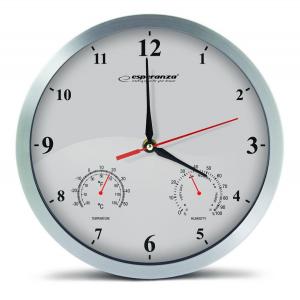 ESPERANZA Ρολόι τοίχου Washington EHC008W, 30cm, λευκό | Οικιακές & Προσωπικές Συσκευές | elabstore.gr
