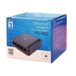 LEVELONE Ethernet switch FEU-0512, 5-port 10/100Mbps, Ver. 1.0 | Δικτυακά | elabstore.gr