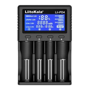 LIITOKALA φορτιστής LII-PD4 για μπαταρίες NiMH/CD, Li-Ion, IMR, 4 slots | Μπαταρίες | elabstore.gr
