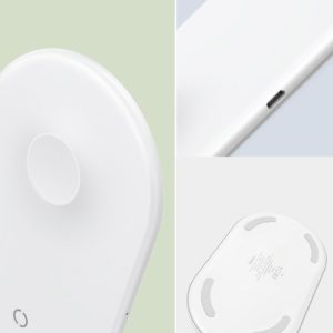 BASEUS διπλός ασύρματος φορτιστής WX2IN1P20-02, type-C, 10W | eLabstore.gr
