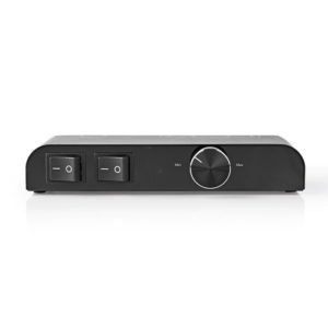 NEDIS ASWI2652BK Speaker Control Box 2-Way Banana Volume Control Black | ΕΙΚΟΝΑ / ΗΧΟΣ | elabstore.gr