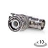 NEDIS CVGP01945ME Antenna Adapter BNC Male - 2x BNC Female 10 pieces Metal | ΚΑΛΩΔΙΑ / ADAPTORS | elabstore.gr