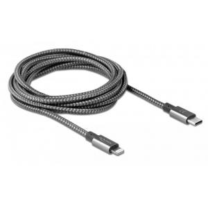 DELOCK Καλώδιο USB Type-C σε Lightning 85298, copper, 480Mbps, 2m, γκρι | Αξεσουάρ κινητών | elabstore.gr