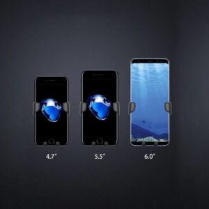 Βάση αεραγωγού αυτοκινήτου Gravity ACC-237 για smartphone έως 6", μαύρη | Αξεσουάρ κινητών | elabstore.gr