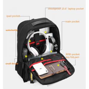 ARCTIC HUNTER τσάντα πλάτης B00357-BK με θήκη laptop, αδιάβροχη, μαύρη | Οικιακές & Προσωπικές Συσκευές | elabstore.gr