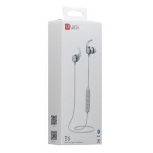 UIISII Earphones B6-WH, Bluetooth 5.0, 8mm, 100dB, λευκά | Αξεσουάρ κινητών | elabstore.gr