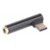 POWERTECH Αντάπτορας Type-C (Μ) σε 3.5mm jack (F), μαύρο | Αξεσουάρ κινητών | elabstore.gr