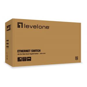 LEVELONE Web Smart Gigabit switch GES-2451, 28-port, Ver. 3 | eLabstore.gr