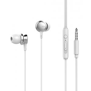 UIISII Earphones Metal HM9-WH, 3.5mm, 10mm, 102dB, 1.2m, λευκά | Αξεσουάρ κινητών | elabstore.gr