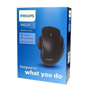 PHILIPS ασύρματο ποντίκι SPK7624, 1600DPI, 6 πλήκτρα, μαύρο | Συνοδευτικά PC | elabstore.gr