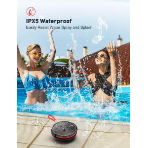 VTIN φορητό ηχείο VNBH221AB, BT, IPX5, 4W RMS, 1000mAh, μαύρο-κόκκινο | Εικόνα & Ήχος | elabstore.gr