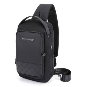 ARCTIC HUNTER Τσάντα Crossbody XB00105-BK, USB, αδιάβροχη, μαύρο | Οικιακές & Προσωπικές Συσκευές | elabstore.gr