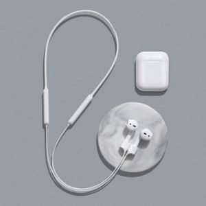 BASEUS λουράκι σιλικόνης για AirPods ARAPPOD-02, λευκό | Αξεσουάρ κινητών | elabstore.gr