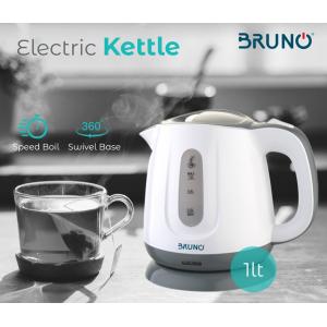 BRUNO Ηλεκτρικός βραστήρας BRN-0027, 1100w, 1lt, βάση 360° | Οικιακές & Προσωπικές Συσκευές | elabstore.gr