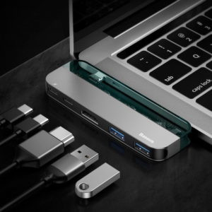 BASEUS USB Type-C HUB CAHUB-TD0G, 2x USB 3.0, Type-C, HDMI 4k | Συνοδευτικά PC | elabstore.gr